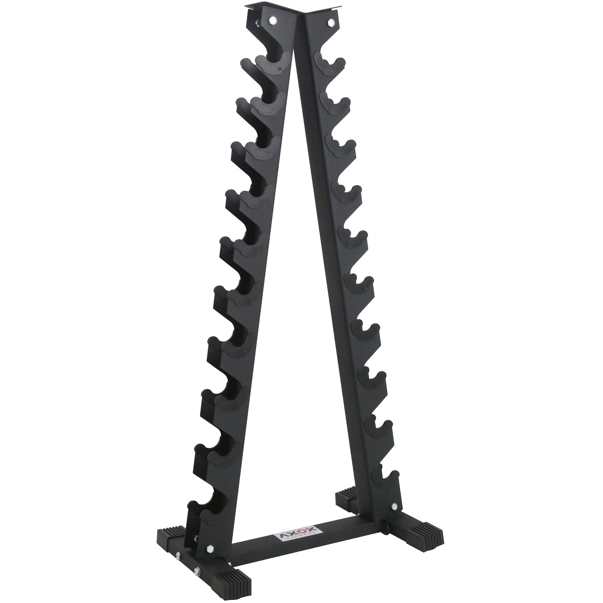 A Shaped 10 Pair Dumbbell Rack