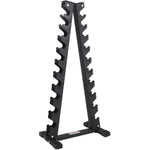 A Shaped 10 Pair Dumbbell Rack