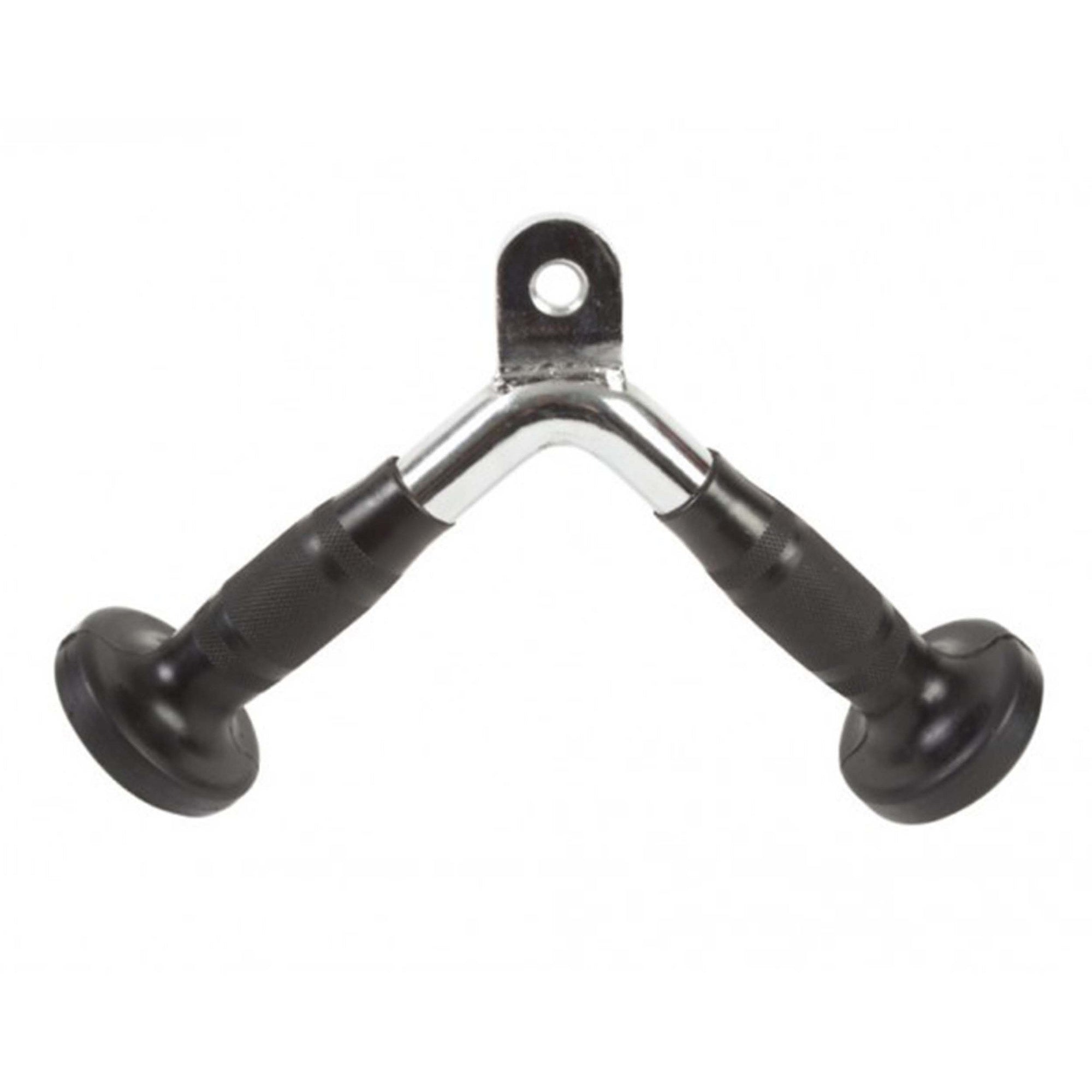 Solid Tricep Press Down Bar with TPR Grips