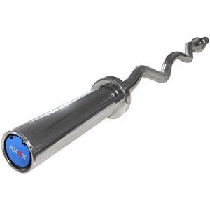 Olympic Chromed Curl Bar|47 Inch