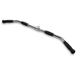 Revolving Solid Lat Pull Down Bar 48 Inch With TPR Grips
