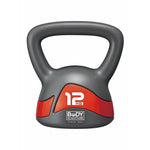 كيتل بيل رمادي أحمر 12 كجم